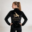 Byneset RG velour slimjakke m/rhinestone logo  thumbnail