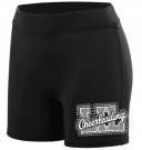 Loddefjord slimshorts med rhinestoneslogo. thumbnail