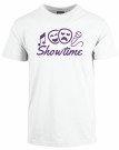 Showtime hvit t-skjorte m/rhinestones  thumbnail