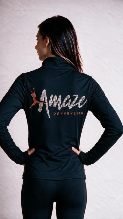 Amaze Danseklubb Slimjakke m/ rhinestone logo 