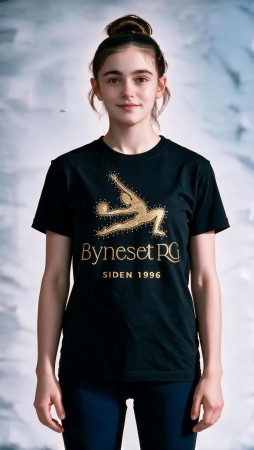 Byneset RG t-skjorte m/rhinestone logo 