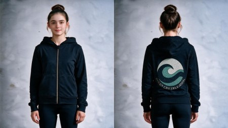 Ocean cheerleading happy jacket m/ glitterlogo 