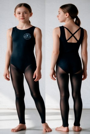 Motus dansebody sort med kryss stropp bak