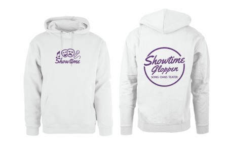 Showtime hvit hettegenser 