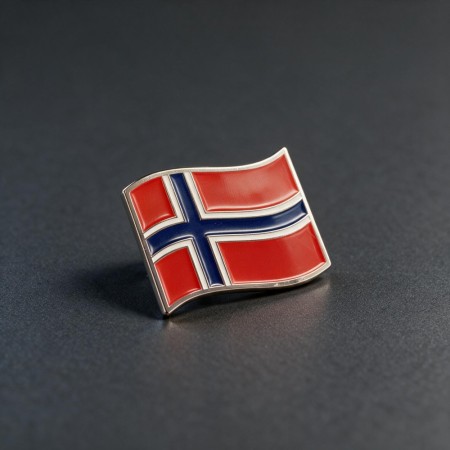 Norsk flagg pin 