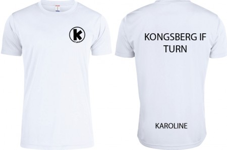 KIF trenings t-skjorte hvit 
