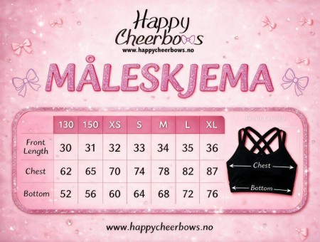 Måleskjema sports bh