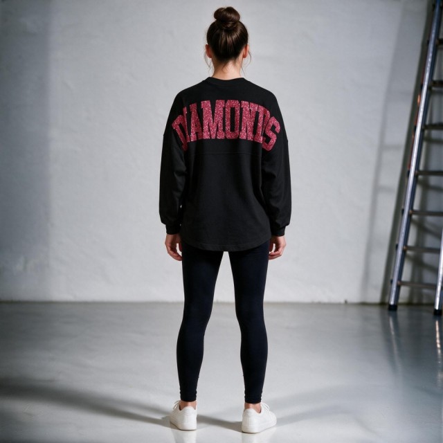 Diamonds cheersport svart spirit jersey