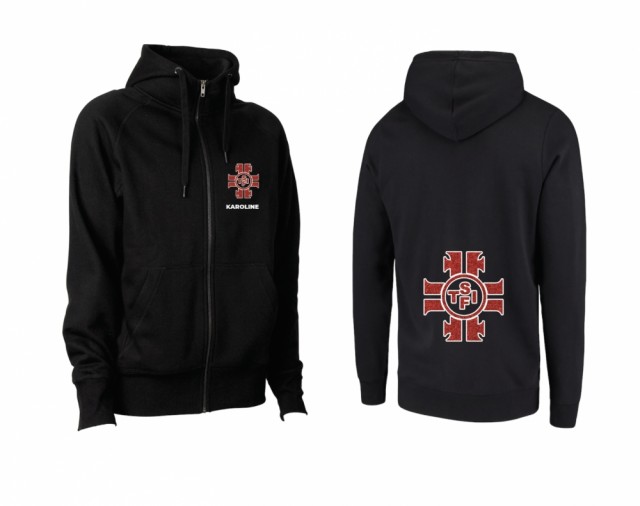 STIF Turnforening svart klubbbjakke - glitterlogo