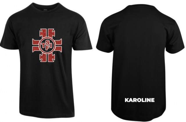 STIF Turnforening svart t-skjorte - glitterlogo