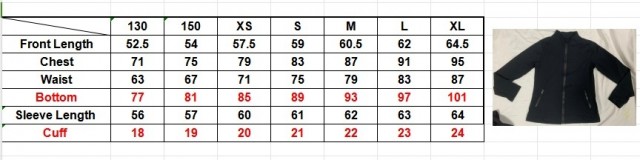 måleskjema jakker Horten drill