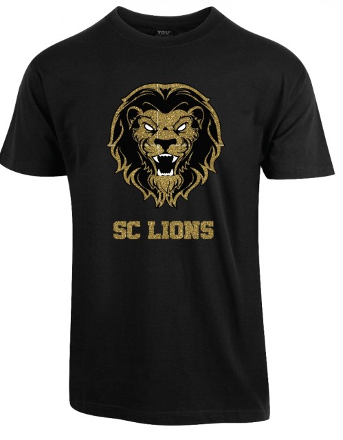 Lions svart t-skjorte