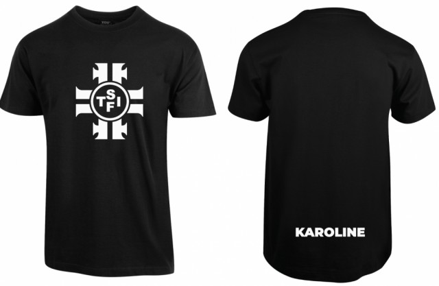 STIF Turnforening svart t-skjorte hvit logo